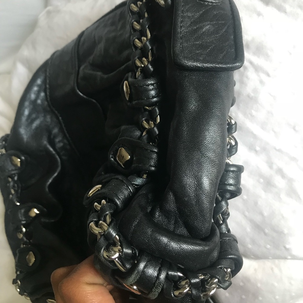 Authentic Leather MCM cross body with Chain Strap - Picture 8 of 8